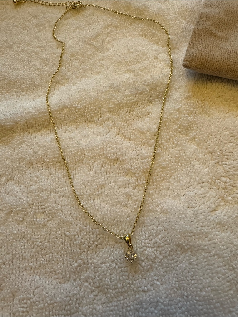Uncommon James Gold Solitaire Pendant Necklace